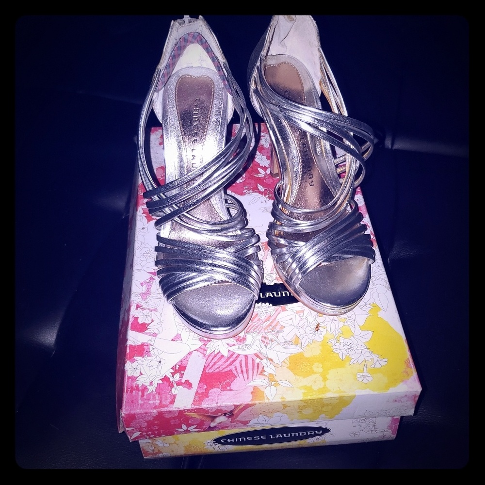 Chinese laundry silver shoes